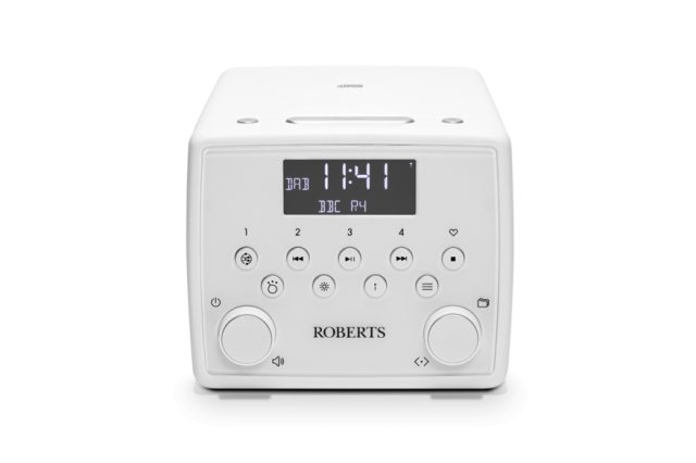 Roberts Sound 49 CD Clock Radio - White