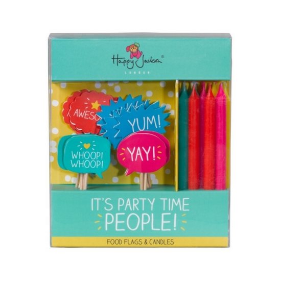 HJ Cake Toppers & Candle Set