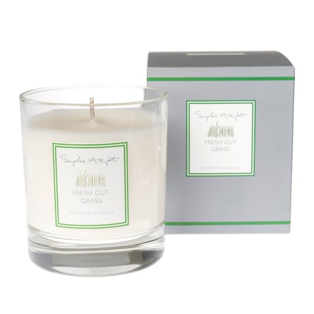 Sophie Allport Fresh Lemon 2 Wick Glass Candle - Sicilian Basil & Wild Lemon Scent