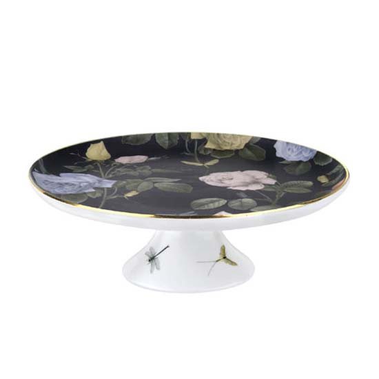 Ted Baker Portmeirion D/C   TBR Footed Cake Stand Black -  Rosie Lee