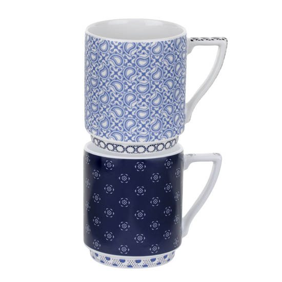 Ted Baker Portmeirion D/C   TBG Stacking Mug S/2 - Balfour I & II