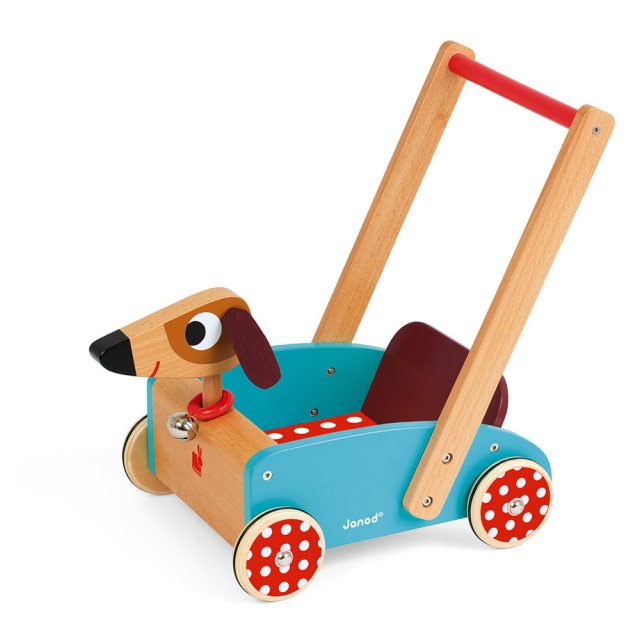 Janod Studio Circus Baby Walker With Blocks