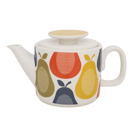 Orla Kiely Farmhouse Nordic Pink Teapot 6 Cup