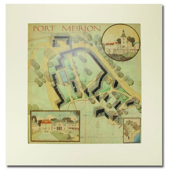 Portmeirion Cymru Draft Plan Of Village