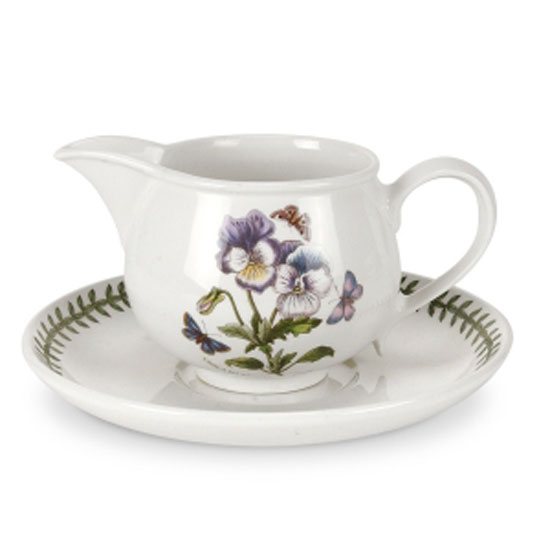 Portmeirion Botanic Garden Gravy Boat & Stand Romantic