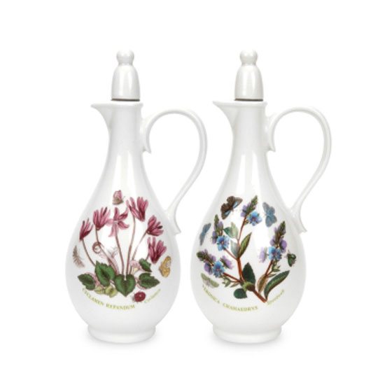 Portmeirion Pottery Botanic Garden Oil & Vinegar Bottles