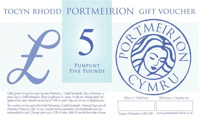 Portmeirion Shops £5 Portmeirion Gift Voucher