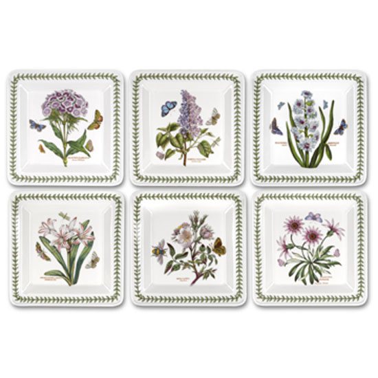 Portmeirion Pottery D/C   Botanic Garden Square Plate 8.5