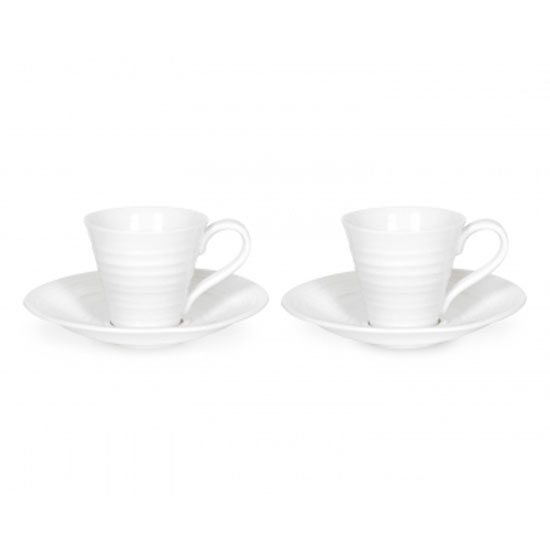 Sophie Conran for Portmeirion Sophie Conran Espresso Cup & Scr - White - S2