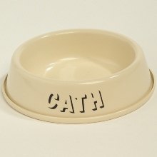 CACEN Round Tin | Serif Font, Cream & Chrome