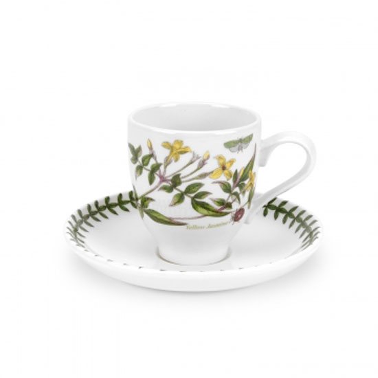 Portmeirion Pottery Botanic Garden Coffee Cup & Saucer 4oz Traditional