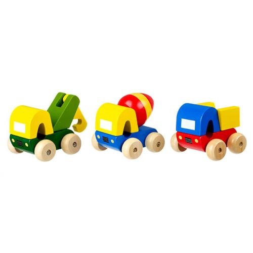 Orange Tree Toys First Trucks Wooden Toy Set