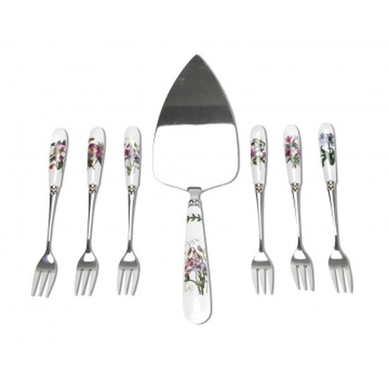 Portmeirion Pottery Botanic Garden Cake Slice & Forks
