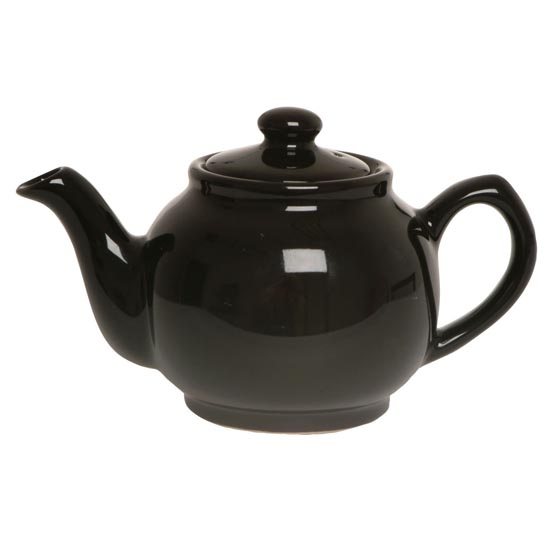 6 Cup Teapot  Gloss Black