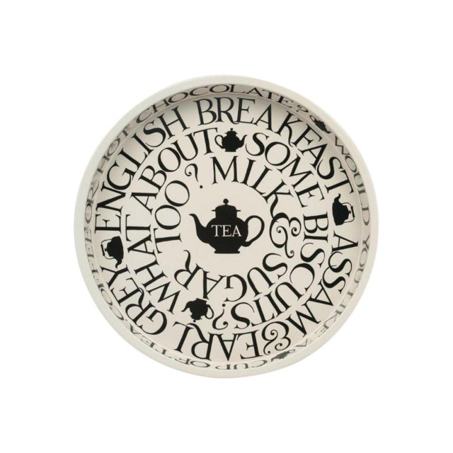 Emma Bridgewater Black Toast Round Deepwell Tray