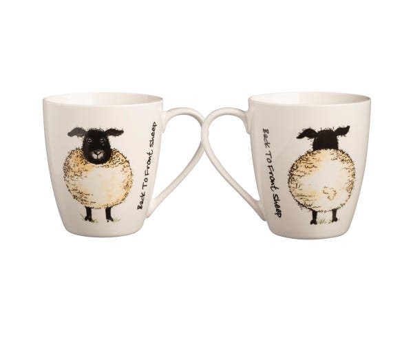 Mikasa Fine China Cat Print Fluted Mug 250ml