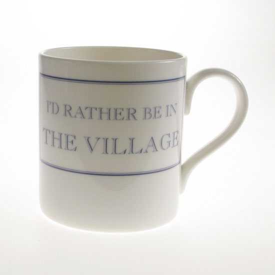 The Prisoner Bone China Yellow Stripe Mug