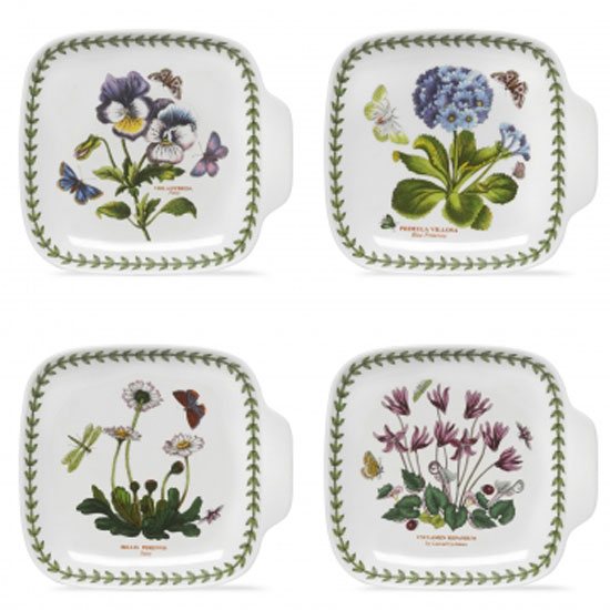 Portmeirion Pottery D/C   Botanic Garden Set Of 4 Canape Dish