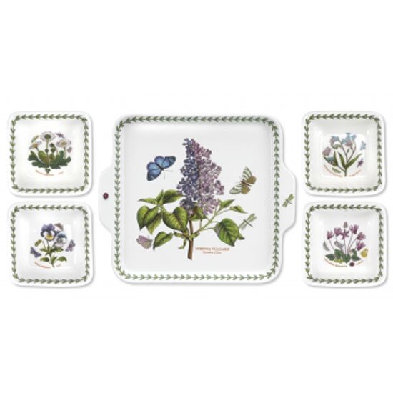 Portmeirion Pottery D/C   Botanic Garden 5Pc Accent Bowl Set