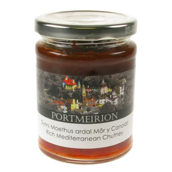 Portmeirion Cymru Portmeirion Siytni Moethus ardal Mor y Canoldir / Rich Mediterranean Chutney