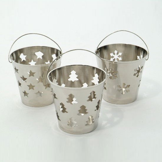 Blue & White Egg Cup Pails