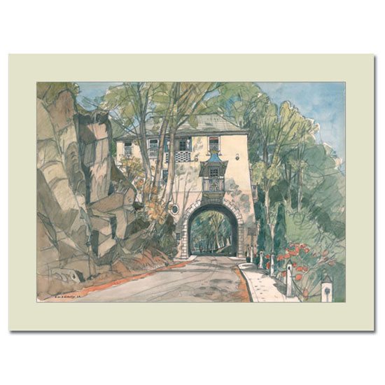 Portmeirion Cymru D/C Baldwin Print Gate House