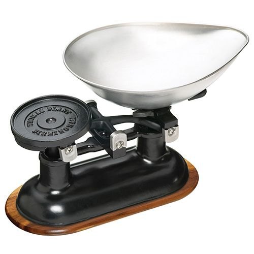 Kitchen Craft Living Nostalgia Cast Iron Balance Scale Black