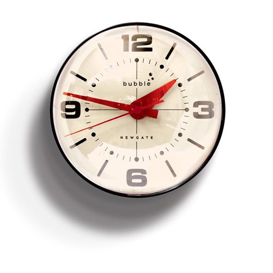 Newgate Bubble Wall Clock - Cream