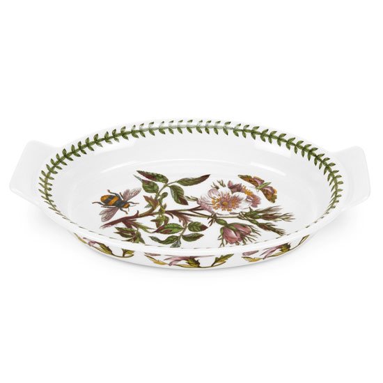 Portmeirion Pottery D/C   Botanic Garden Oval Gratin Dish 9'