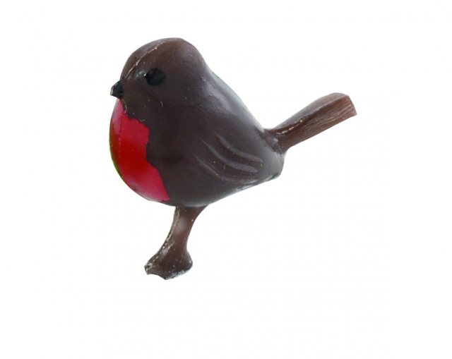 Robin On Peg Christmas Cake Decoration