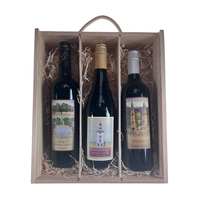 Portmeirion Red Wine Box Set / Bocs Set Gwin Coch - Pinot Noir, Merlot, Rioja