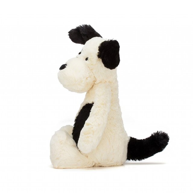 Jellycat Bashful Black & Cream Puppy | Buy Online Here
