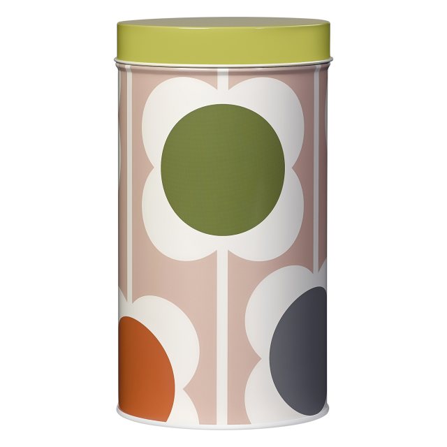 Orla Kiely D/C   Tin Canister Abacus Flower