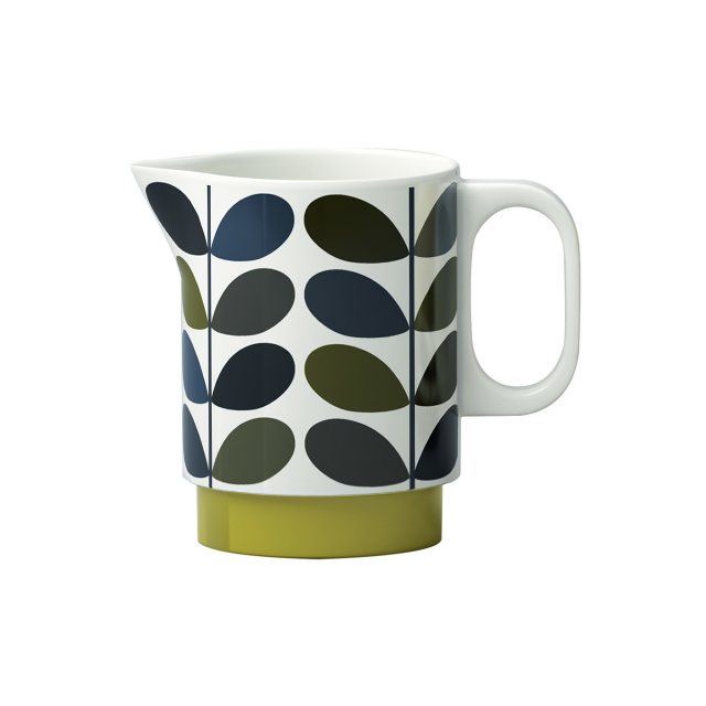 Orla Kiely Stoneware Jug With Tilted Spout White 28cm