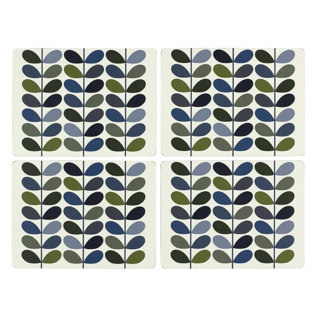 Orla Kiely Sara Miller Chelsea Coasters Set of 6 Green