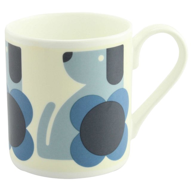 Orla Kiely Square Swirly Platter Cream & Blue