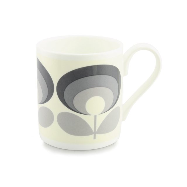 Orla Kiely Lovely Linen Hamam Towel Light Grey
