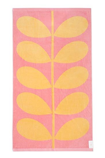Orla Kiely Orla Kiely Beach Towel - Sunlight & Bubblegum Stem