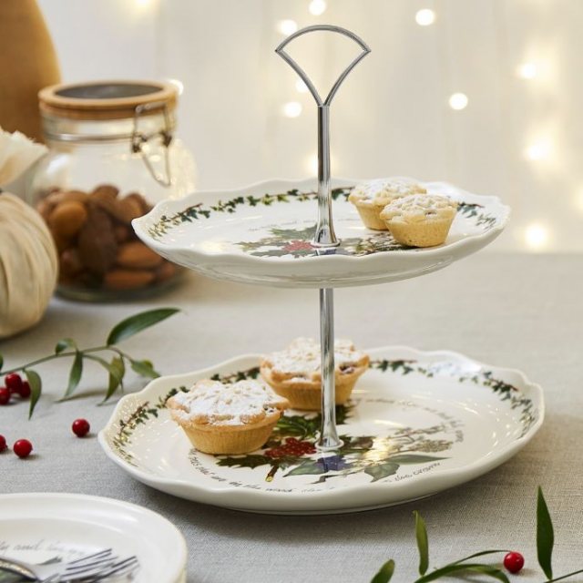 Double cake stand deals