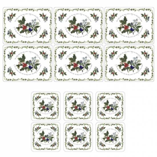 The Holly & Ivy Placemats / Free Coasters