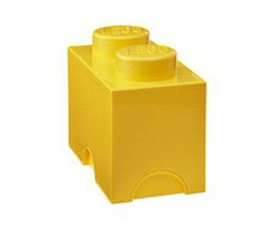 LEGO Lego Storage Block 2 Yellow