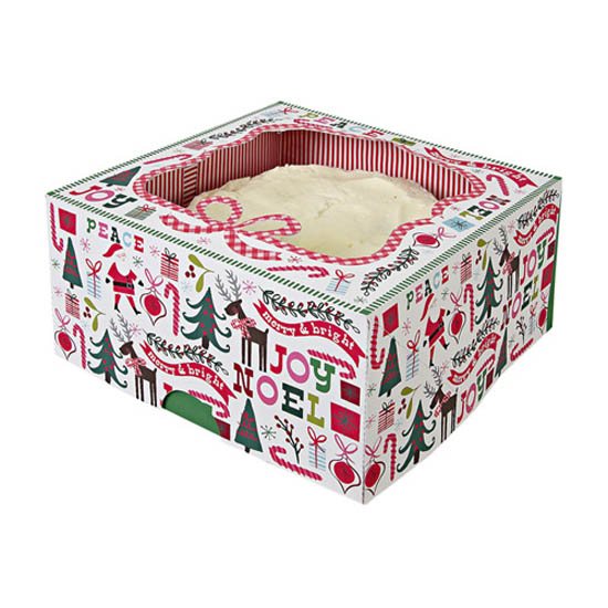 Merry & Bright Large Cake Box