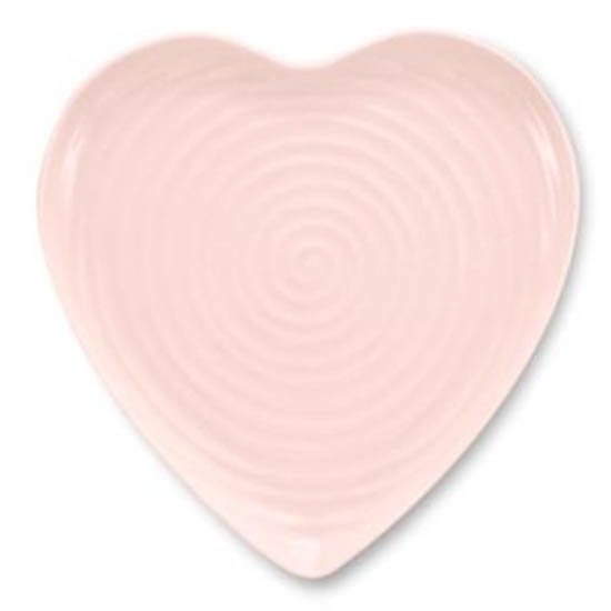 Portmeirion Pottery D/C    CPP Large Heart Plate Pink