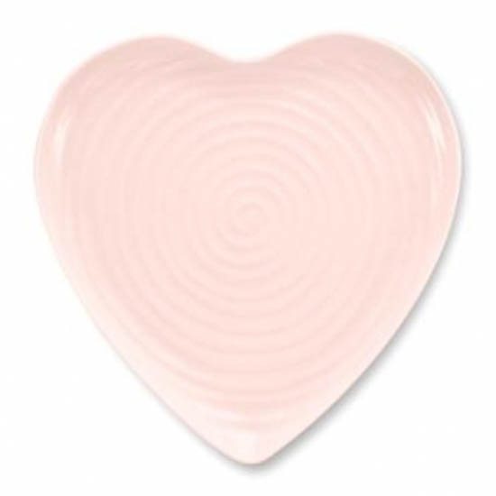 Portmeirion Pottery D/C  CPP Medium Heart Plate Pink