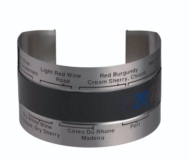 BarCraft Deluxe Wine Bottle Thermometer Sleeve