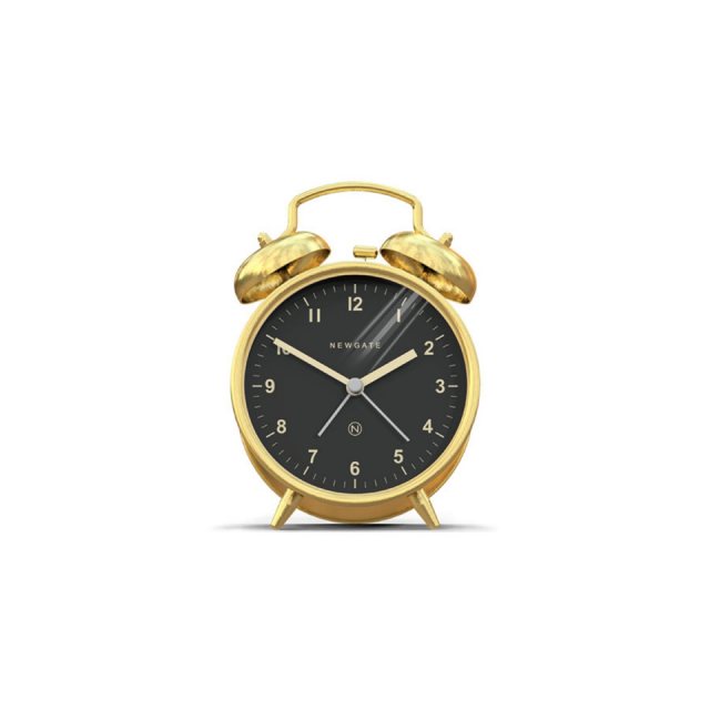 The Charlie Bell Alarm Clock - Brass