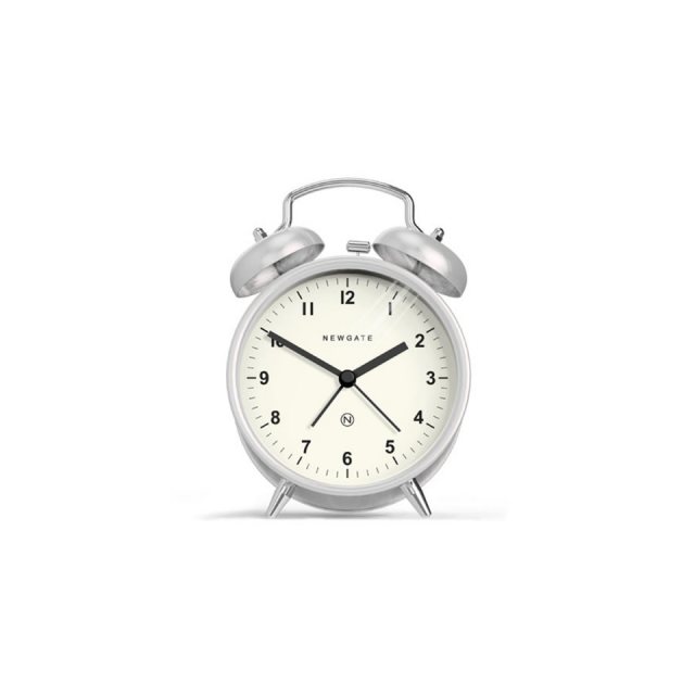 The Charlie Bell Alarm Clock - Steel