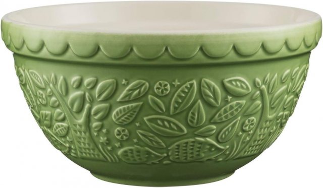 Mason Cash In The Forest Green Embossed Mixing Bowl 21cm