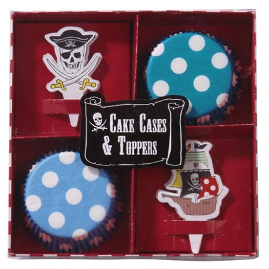 Pirate Party Cakecases & Topper