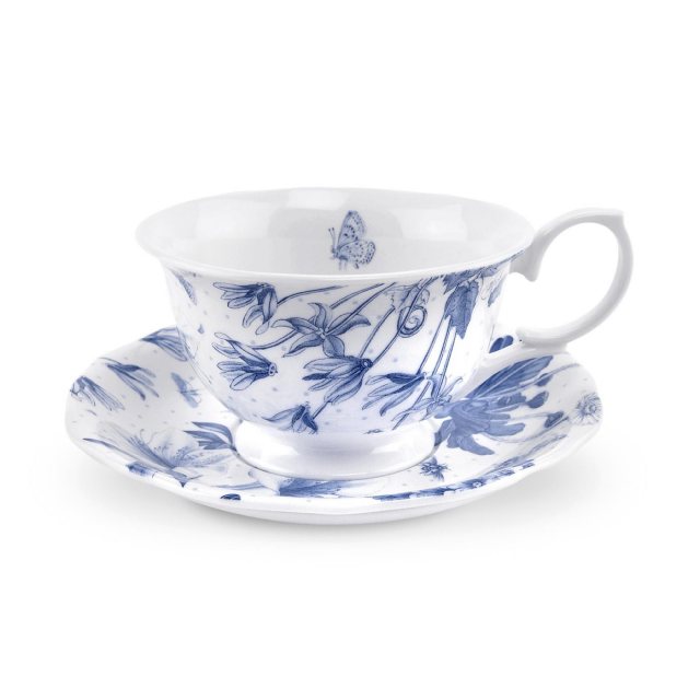 Portmeirion Portmeirion Botanic Blue Tea Cup & Saucer